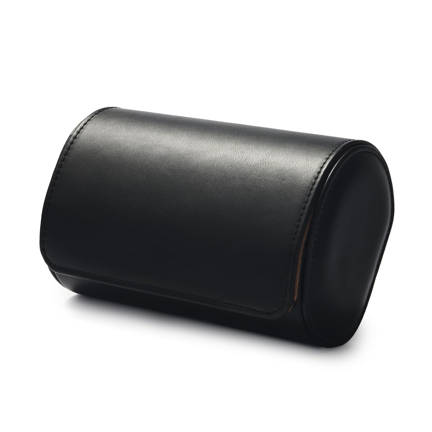 Oirlv Oirlv Lujo Cuero PU 2 Ranuras Reloj Estuche de Viaje Estuche de Almacenamiento para Caja de Regalo Navidad Aniversario Cumpleaños (Negro)