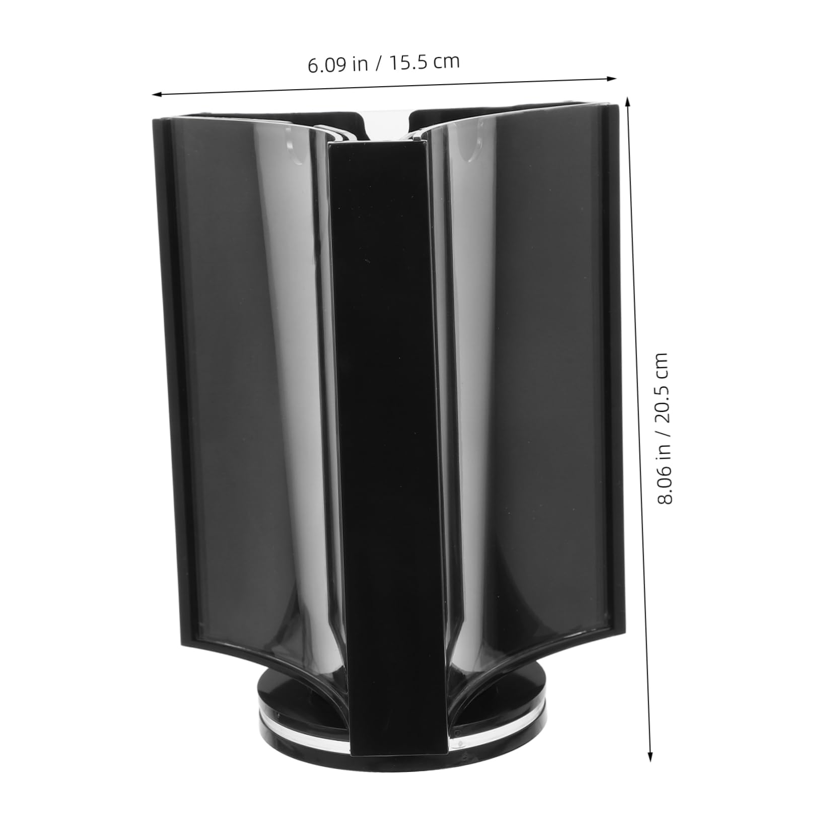 ABOOFAN Soporte de Menú Giratorio de Acrílico Transparente para Mesa Expositor Vertical de Paneles para Restaurantes Bares y Clubes Soporte para Carteles y Menús de Mesa