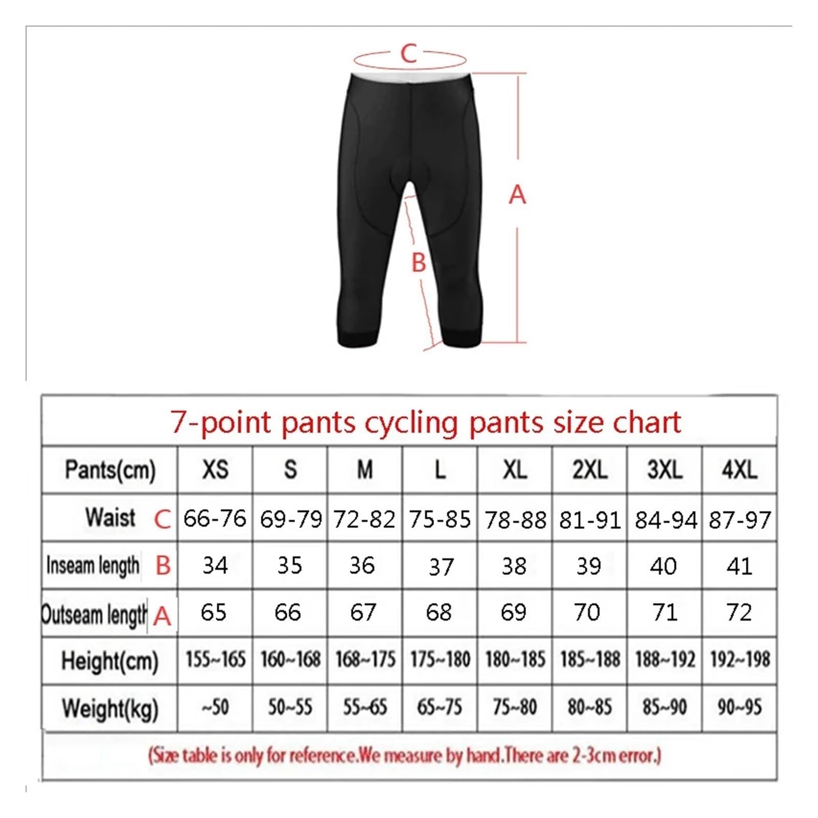 Salopette Ciclismo Pantaloncini con Bretelle da Bicicletta Estivi Completamente Neri Pantaloni A 7 Punti Equitazione Uomo/Donna 3/4 Ciclismo All'aperto per Lo Sport