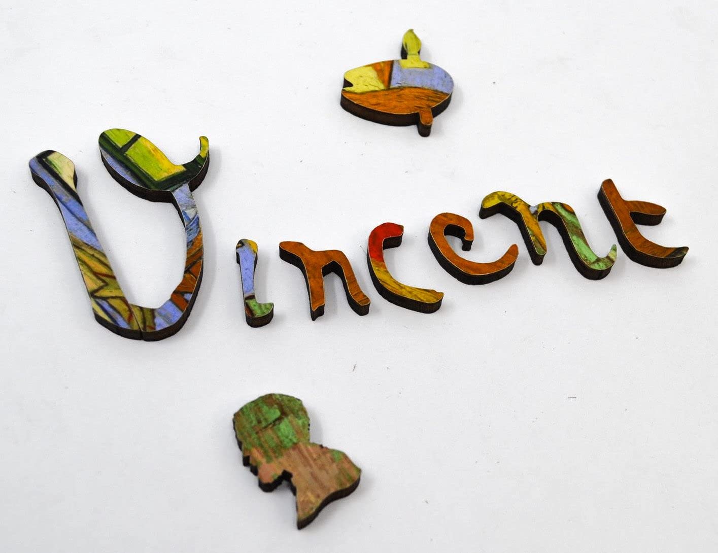 Mini Wooden Jigsaw Puzzle for Adults- Bedroom in Arles by Vincent Van Gogh - 50 Pieces by Nautilus Puzzles - Image 2