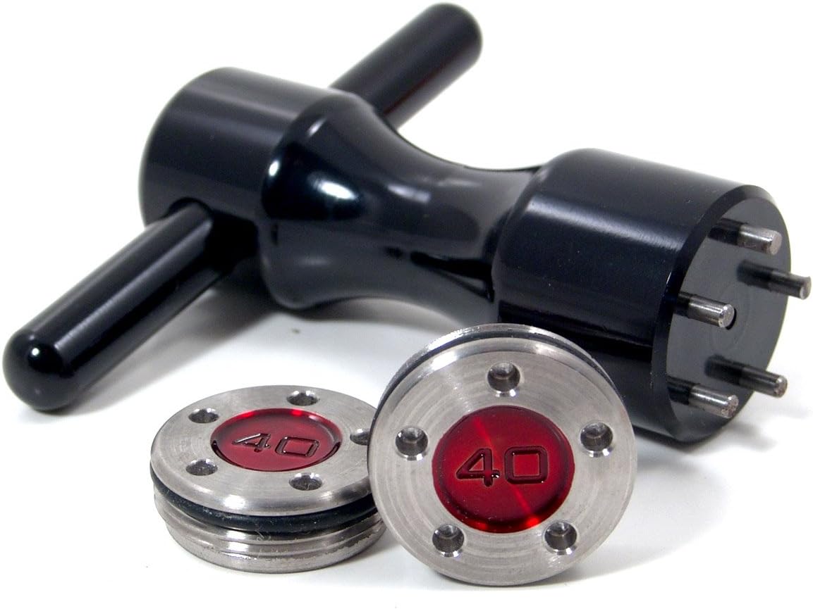 19th Hole Custom Shop 2 of 40g Red Weight for Scotty Cameron Putters with Wrench Tool