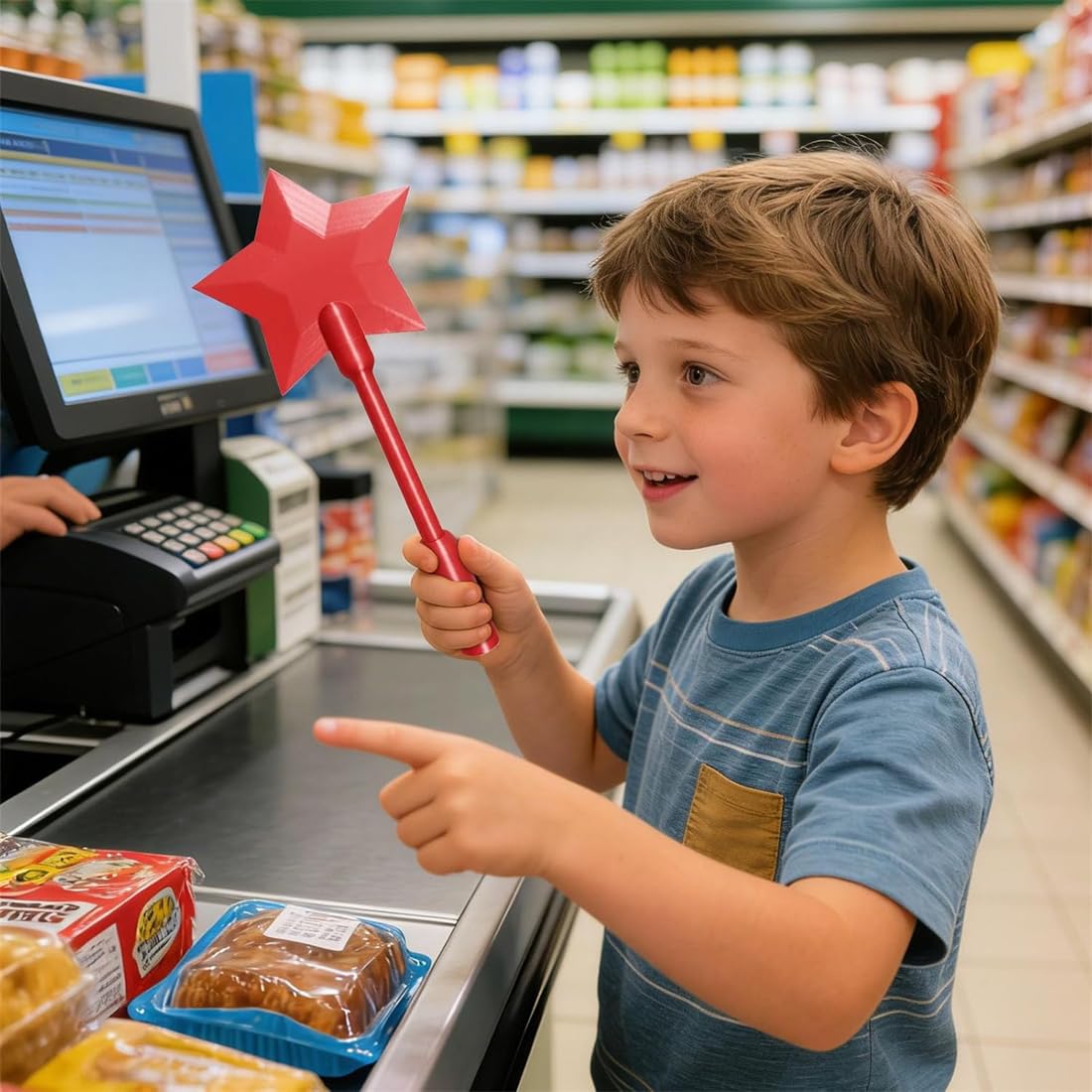 Bacchetta Portacarte Per Pagamenti Contactless – Stampa 3D A Forma Di Stella, Divertente E Funzionale Per Cosplay E Uso Quotidiano