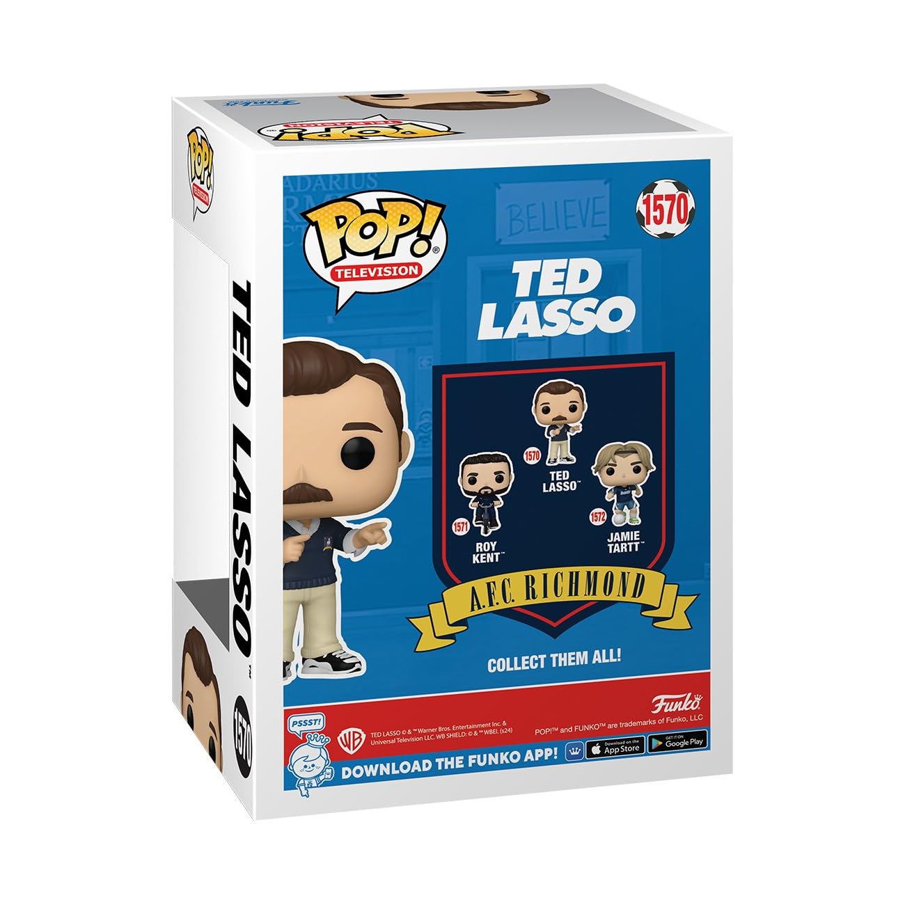 Funko Pop! TV: Ted Lasso, Ted Lasso, Collectable Vinyl Figure, Gift Idea, Official Merchandise, Toys for Kids & Adults - Image 3