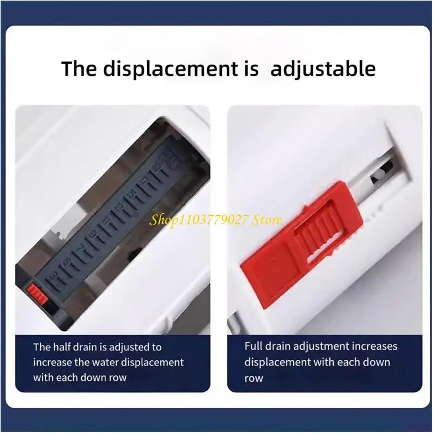 C4DF Toilet Tanks Drain Valves Replacement Set High Seal Easy Installion for Bathroom(21CM Drain for Valve)