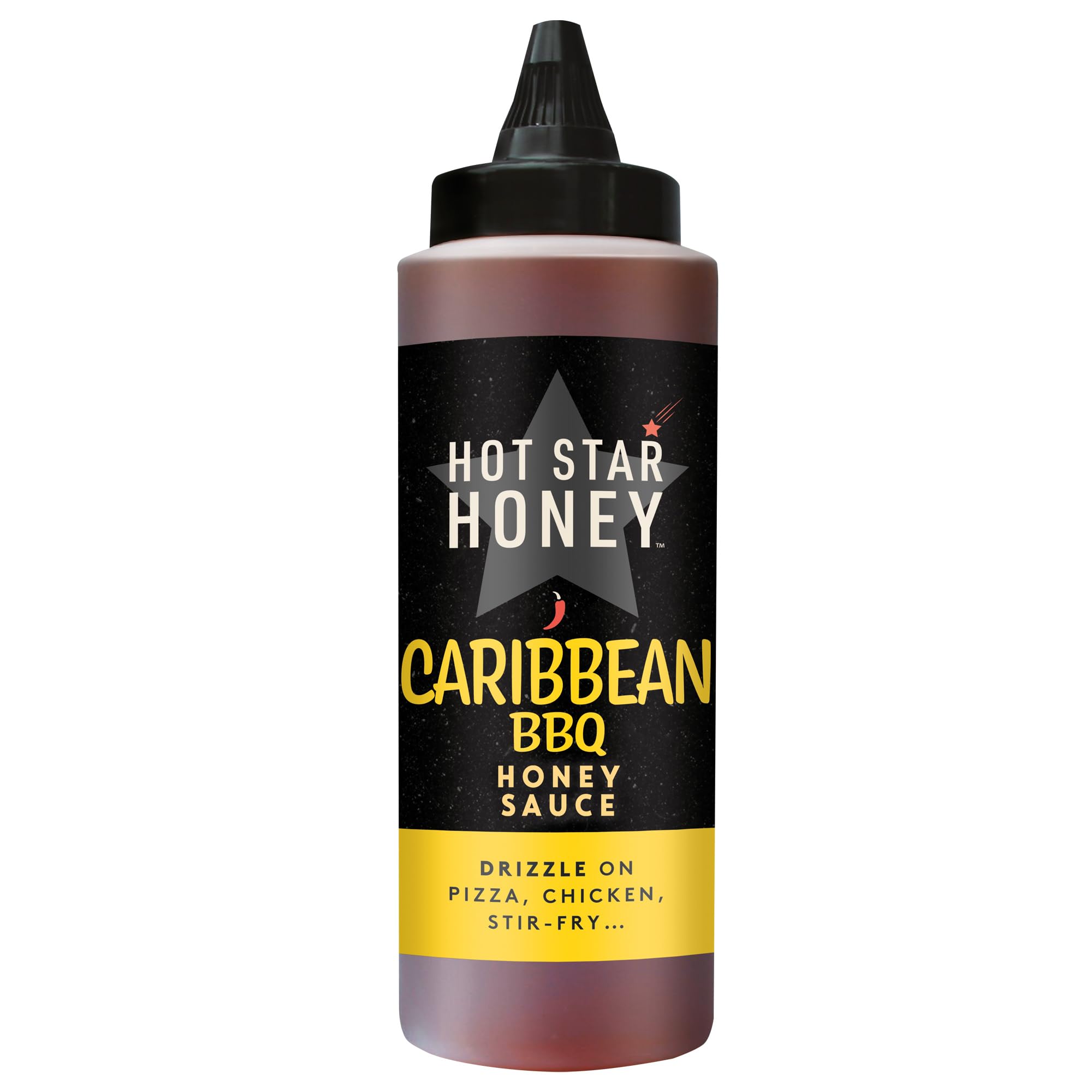 Caribbean BBQ Honey Sauce – Handcrafted Sweet & Smoky Barbecue Honey Sauce – 100% Natural, No Additives – Perfect for Chicken, Pizza, Pasta, Steak & BBQ – Made in UK – 315g