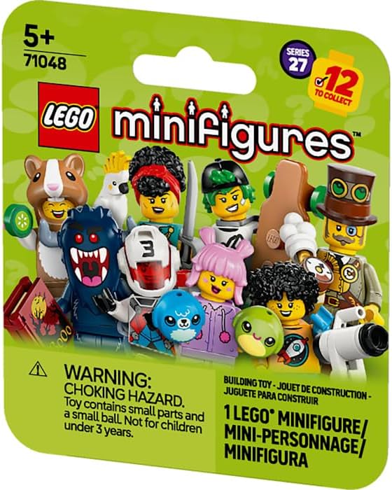 Minifigures Series 27, Mystery Blind Box, Ages 5+, 1 of 12 Collectible Characters, 71048