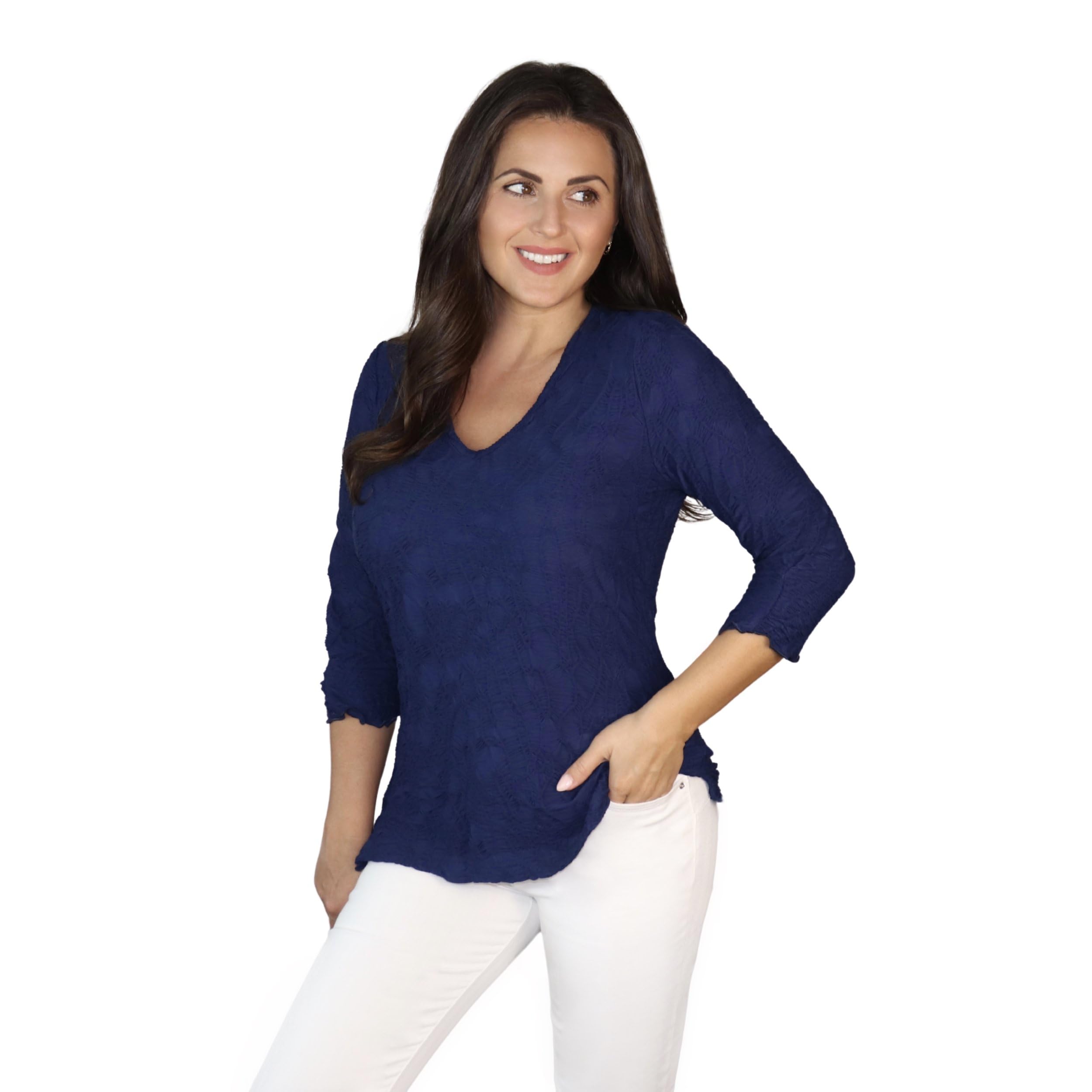 SNO SKINS Dream Catcher Long Sleeve Top with Lettuce Edge
