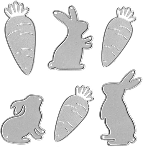 Troqueles de corte de metal de Pascua, moldes para plantilla, herramienta de grabado en relieve para hacer tarjetas, álbumes, álbumes de recortes,