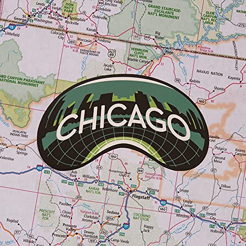 Image of Vagabond Heart Chicago Sticker - Weatherproof - Chicago Vinyl Sticker - Illinois Home Sticker (Pack of 3)