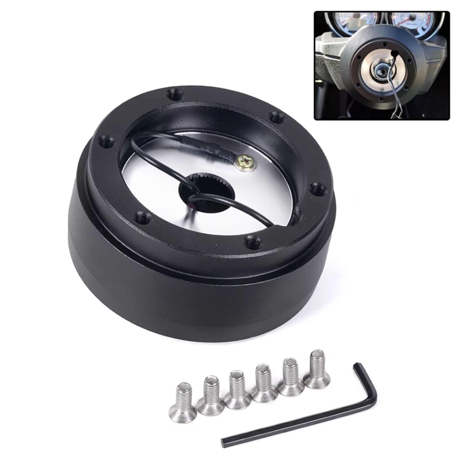 Mozzo Volante da Corsa Adattatore mozzo Volante Accessori per VW Golf Scirocco Jetta 1985 1986 1987 1988