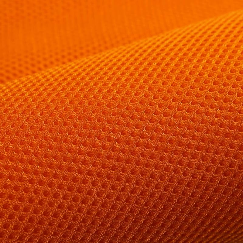 1MX1.6M Breathable Sandwich Mesh Three Layer 3D Cloth Sandwich Mesh Fabric Elastic Mesh Cloth Air Bed Fabric Sofa Raw Material (Orange Yellow)