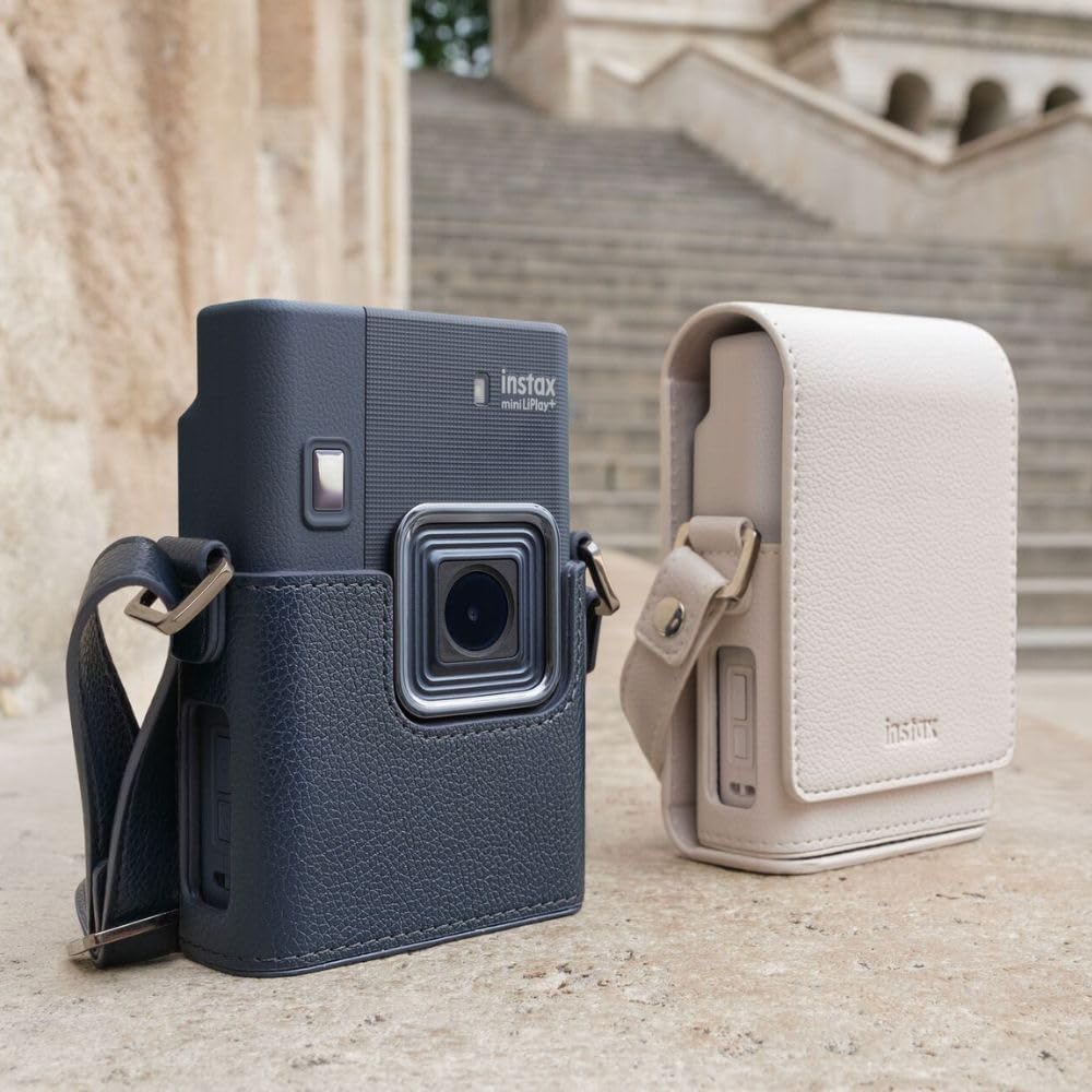 Fujifilm INSTAX mini LiPlay+ Sand Beige - Fotocamera Istantanea Ibrida, Stampante per Smartphone, Obiettivo Frontale per Selfie, Mini Registratore Audio, Dimensioni Stampa 86 mm x 54 mm