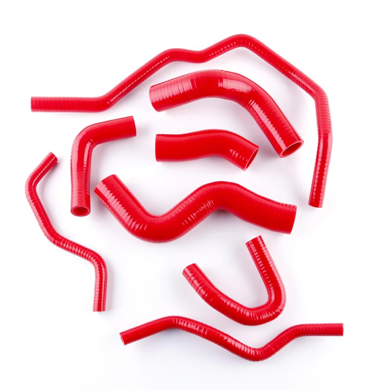 Tuyau Refroidissement Moteur Voiture Compatible Avec Vw Pour Golf Pour GTi MK5 2003-2009 Pour Kit De Tuyaux De Refroidissement Radiateur Pour Turbo Kits tuyaux voiture(Rouge)