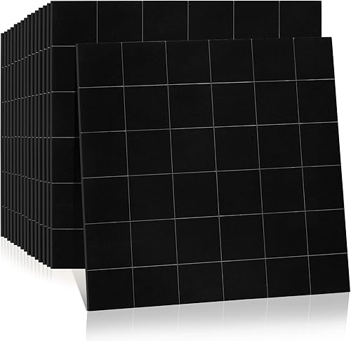 Midcard Azulejo de PVC de imitación de 8 hojas para despegar y pegar, color marrón óxido, salpicadero de cocina