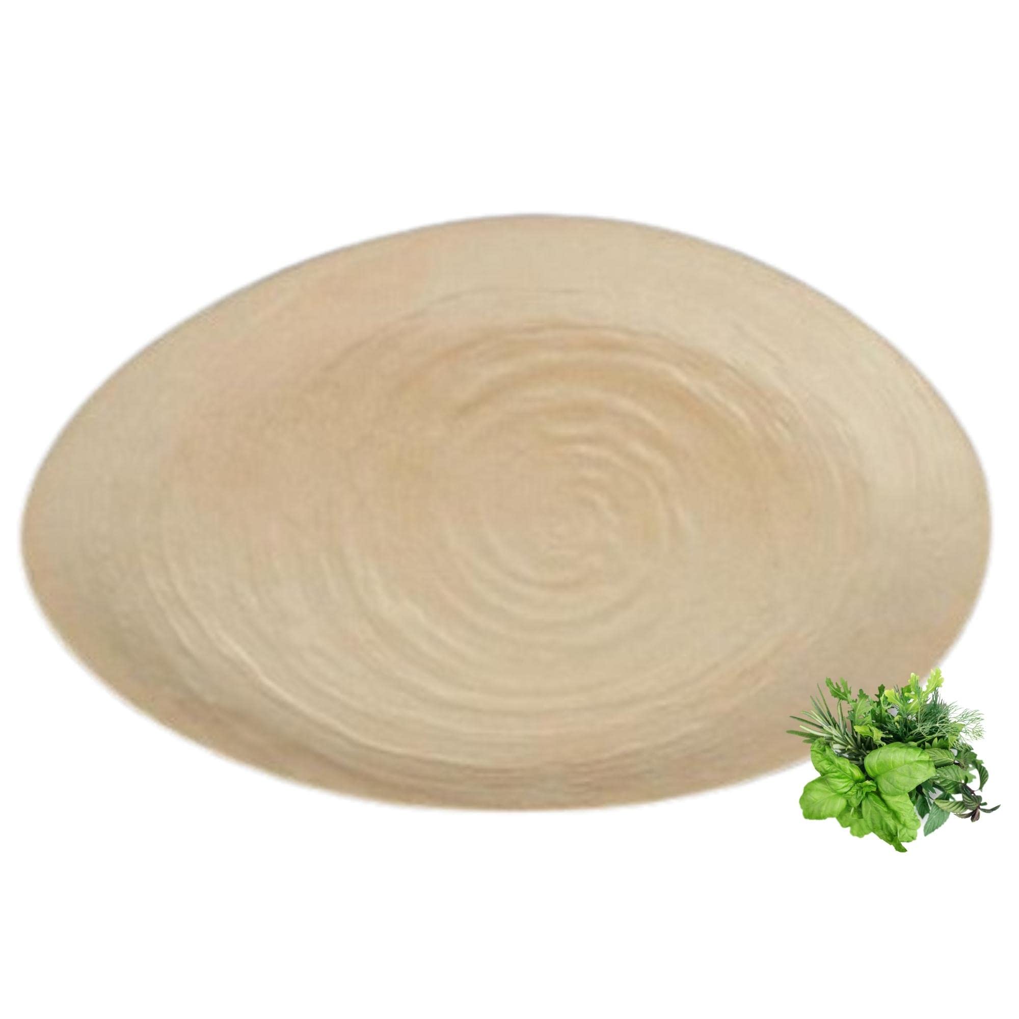 Creations Melamine Buffet Serving Platter, Steelite Heavy Use Unbreakable Commercial Foodservice Restaurant Grade, Scape Papyrus Oval 15.7 by 9.5, Asymmetrical Textured Irregular Shaped, Tan Beige