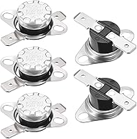 Vista 20 de uxcell KSD301 Termostato 104.0 °F/104°F 10A Normalmente Abierto N.O Ajuste Snap Disc Interruptor de Temperatura 2pcs, Material de Baquelita