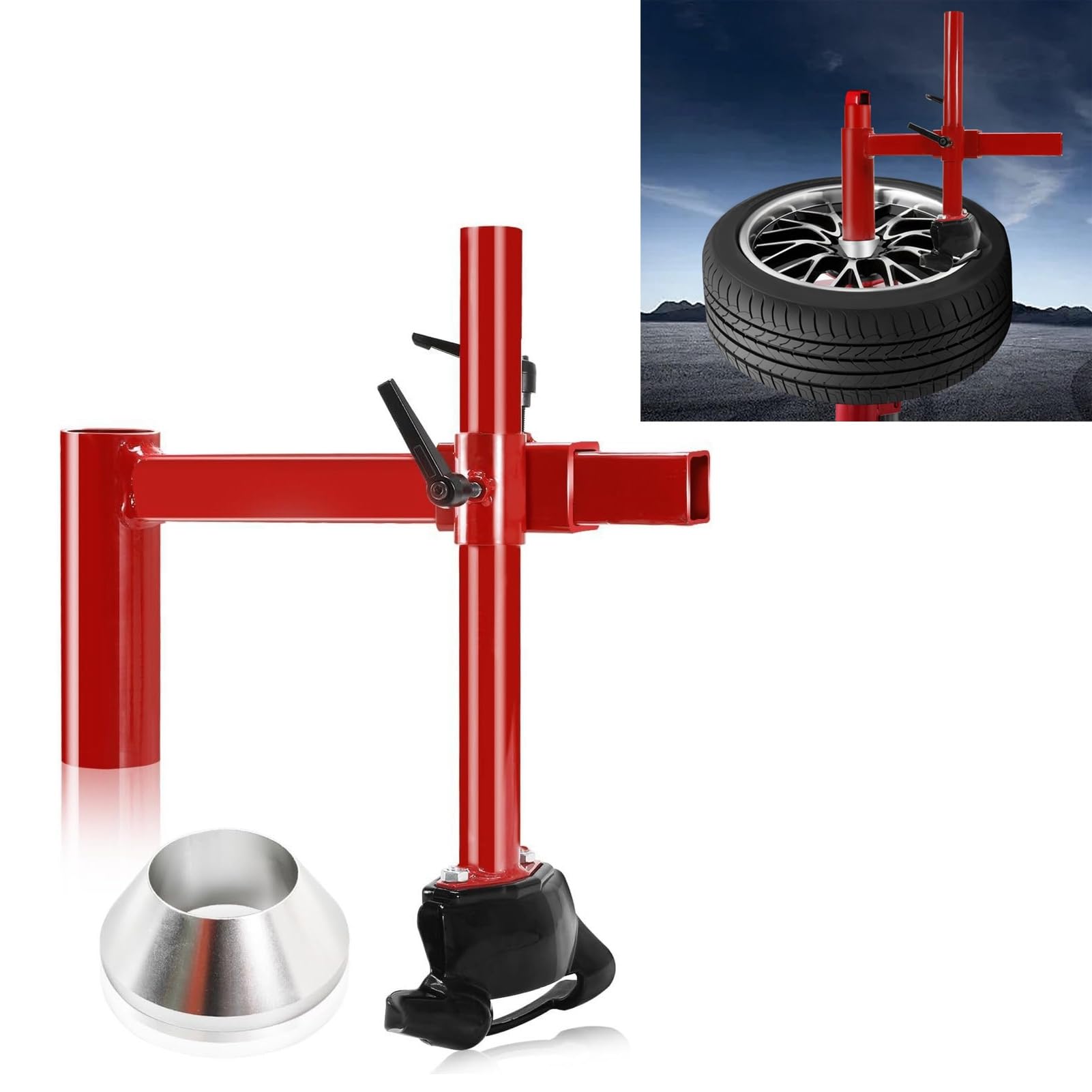 Smontagomme Manuale Kit Testa D'anatra Strumento di Montaggio Pneumatici Efficiente per Ruote per Auto 16 21 Pollici
