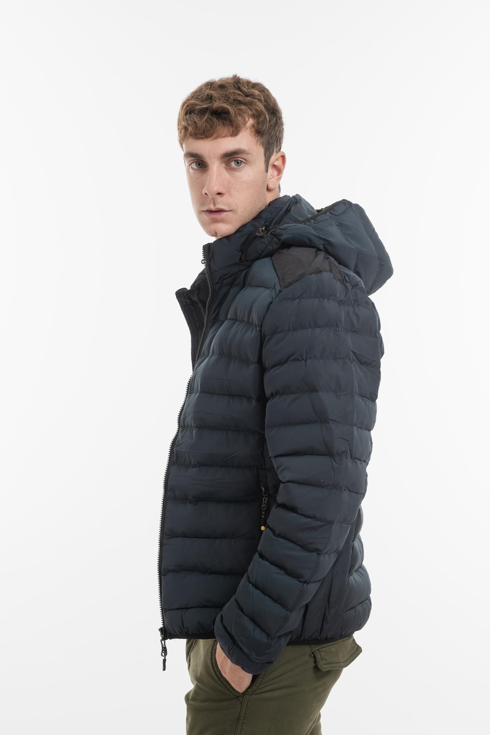 TONY BACKER Giubbotto Invernale Uomo Antivento con Cappuccio Rimovibile Regolabile e Tasche Interne ed Esterne Caldo Morbido Resistente L1202