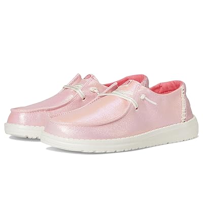 Hey Dude Kids Wendy Dazzling (Little Kid/Big Kid) Girls Shoes Sparkle Pink