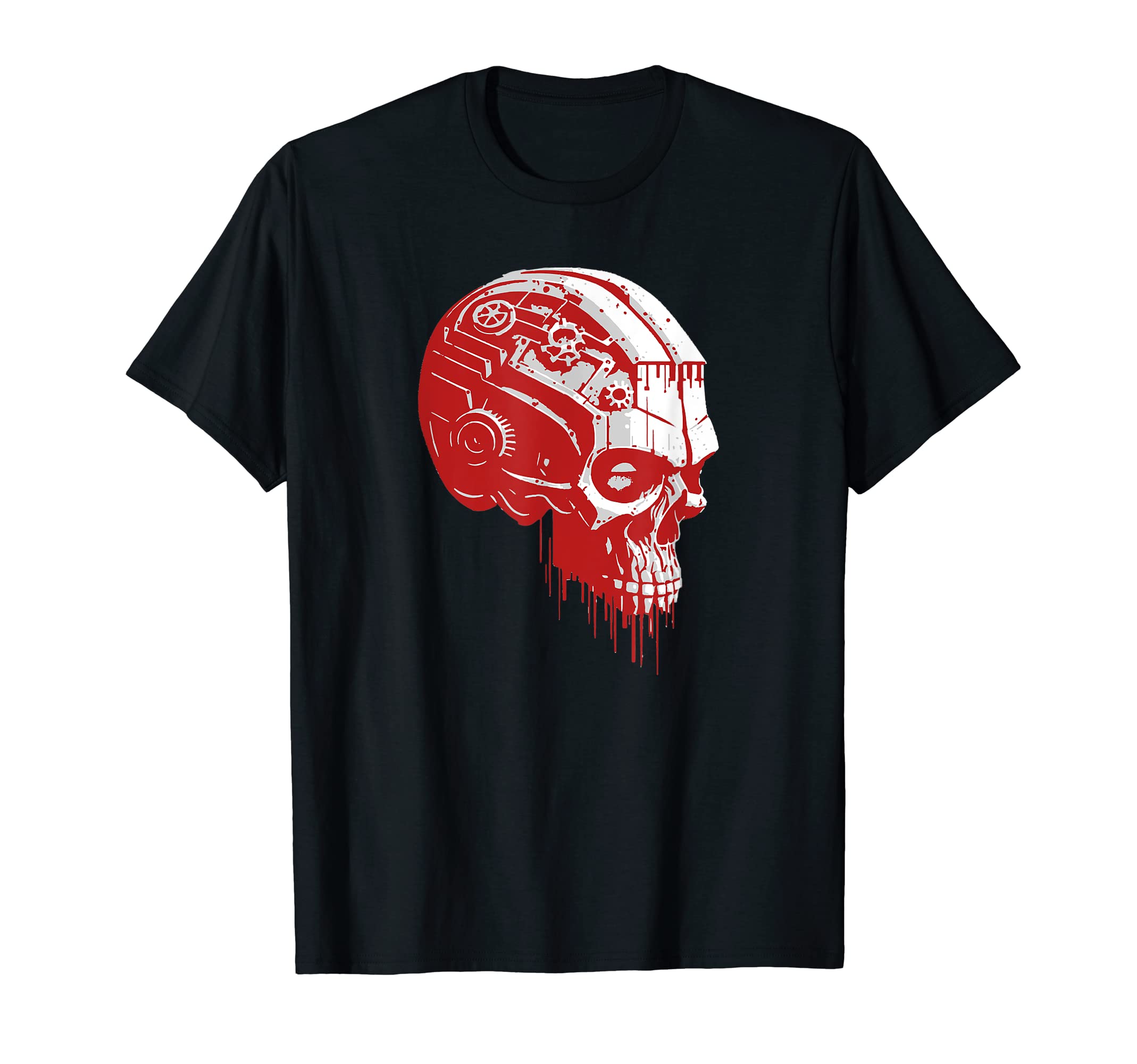 The Black GoatRobot Sci-Fi Skull Science Fiction Android Monkey Bot T-Shirt