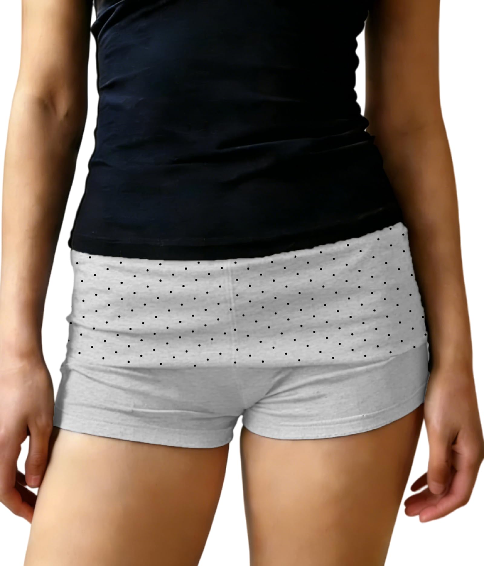Women Fold Over Lounge Shorts Sexy Low Rise Yoga Shorts