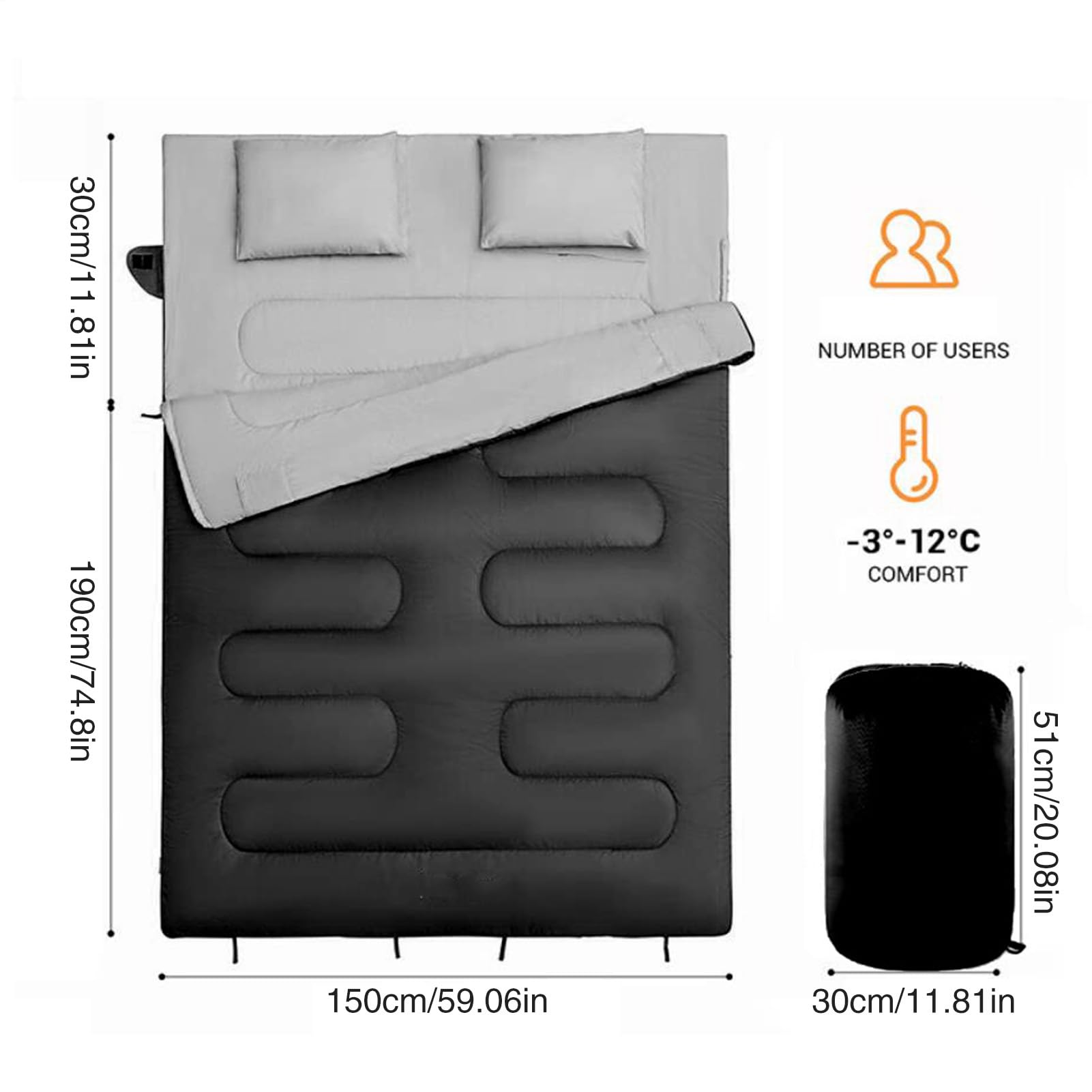 Śpiwór Turystyczny Niezbędnik Do Spania Na Wędrówce | Śpiwór Kempingowy Niezbędny Sprzęt Turystyczny Outdoor, Wędrówki I Podróże Dla Dziewcząt, Chłopców,
