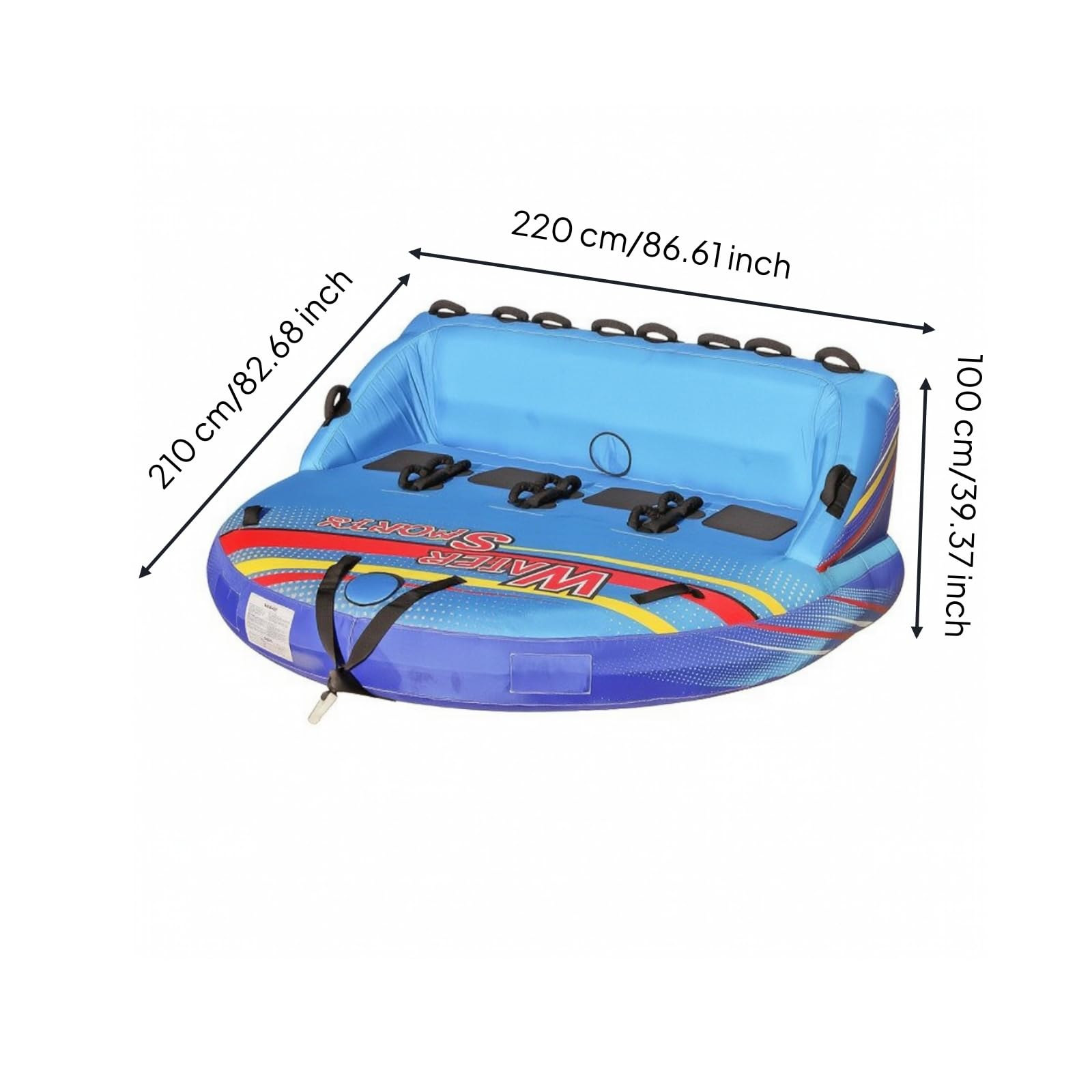 Harilla Flotador Inflable con Amplio | Plegable, Resistente, Tubo con, para, Playa