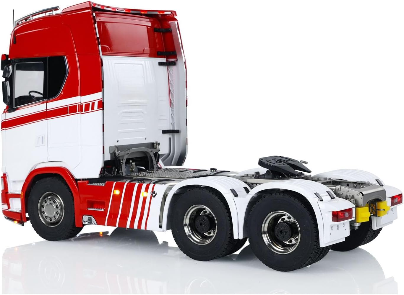 1/14 6x6 Finish RC Tractor Truck 770S Metal Chassis 3-Speed Transmission Light Sound Smoke Unit Hobby Grade Model