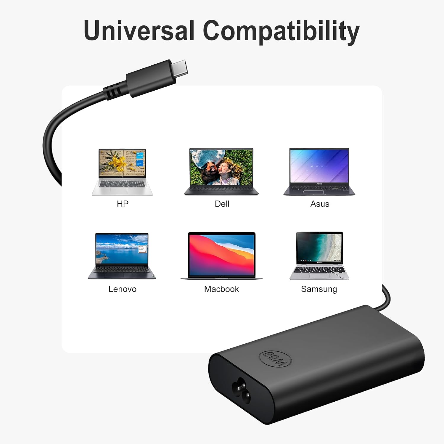 Charger Compatible with Dell Laptop Computer 65W 45W USB C Fast Power Adapter
