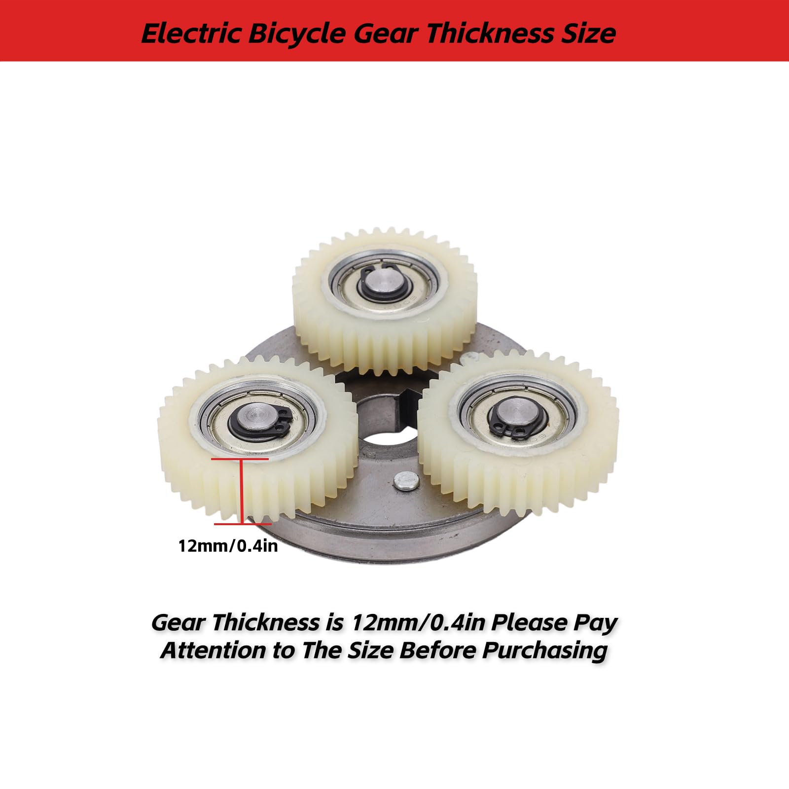 Elektrofahrrad Nylonzahnr?der, 36T, 70mm Kupplungssatz f¨¹r 250W-350W Mittelhubmotor - Zubeh?r