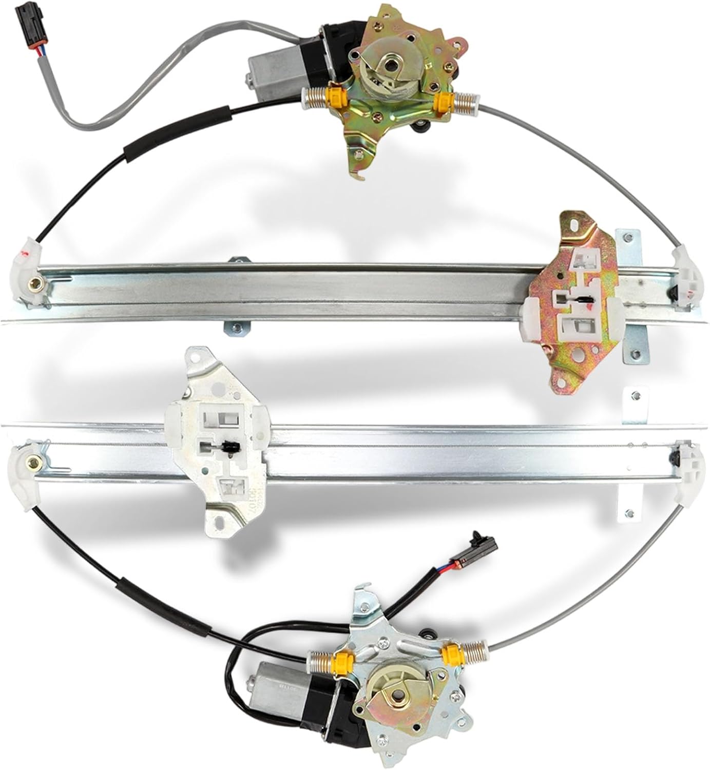 SCITOO Front Left and Front Right Power Window Regulator with Motor Fit for 1998-2004 for Nissan for Frontier,2000-2004 for Nissan for Xterra,741-681