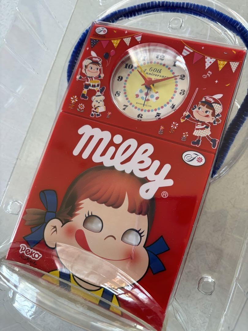 Amazon.co.jp: ミルキー ペコちゃん 60周年目覚まし時計 : ホーム