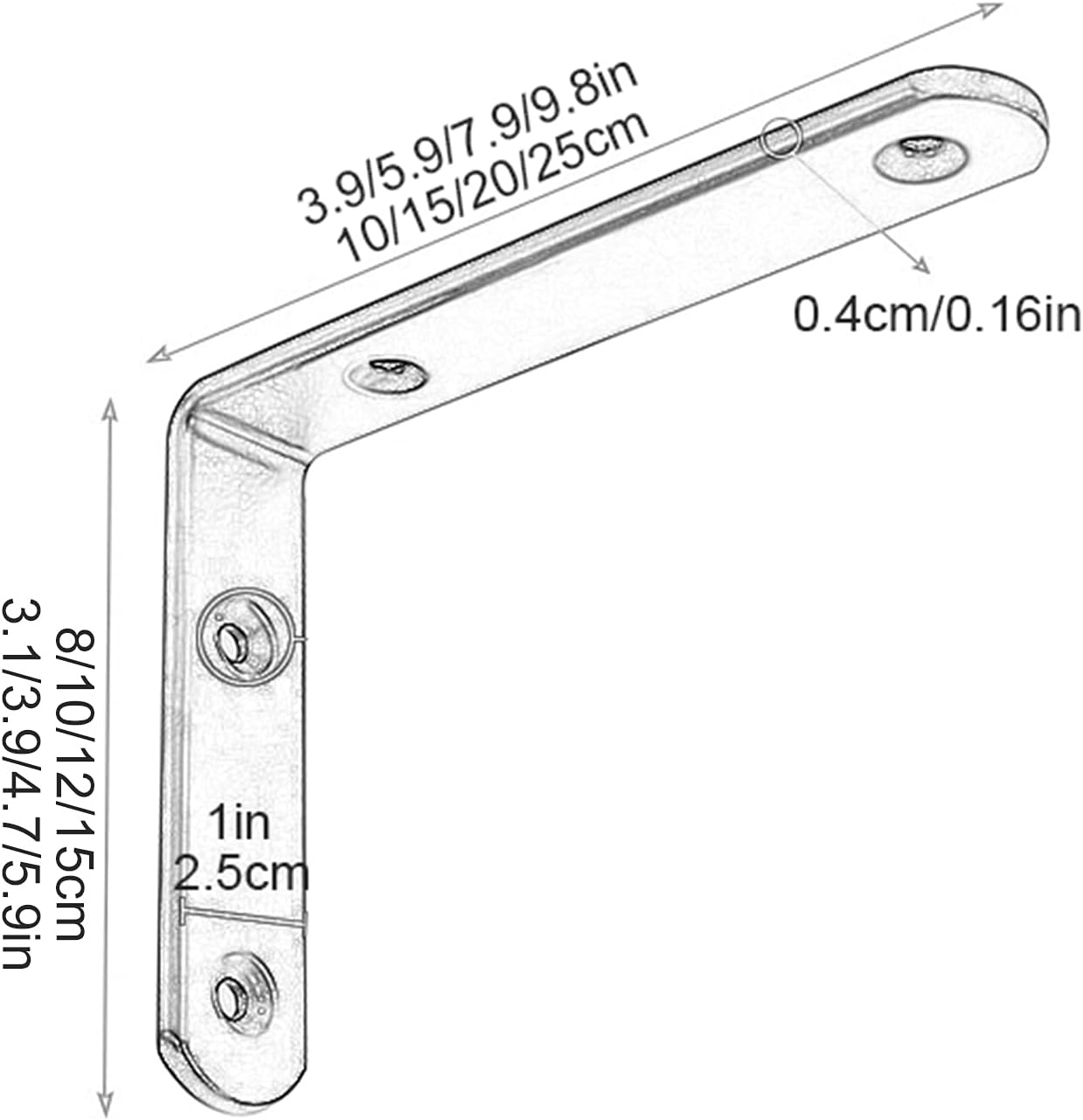 Heavy Duty Shelf Brackets,Wall Mounted Shelf Corner Brace, 2x Shelve Brackets Metal, Black/gold Heavy Duty Wall-mounted Floating Shelf Supports, Diy Shelving Bracket,Gold-20x12cm/7.9 * 4.7in ( Color :