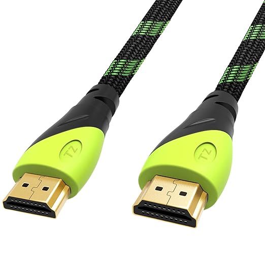 TIZUM High Speed HDMI Cable Aura -Gold Plated-High Speed Data 10.2Gbps, 3D, 4K, HD 1080P (16 Ft/ 5 M)