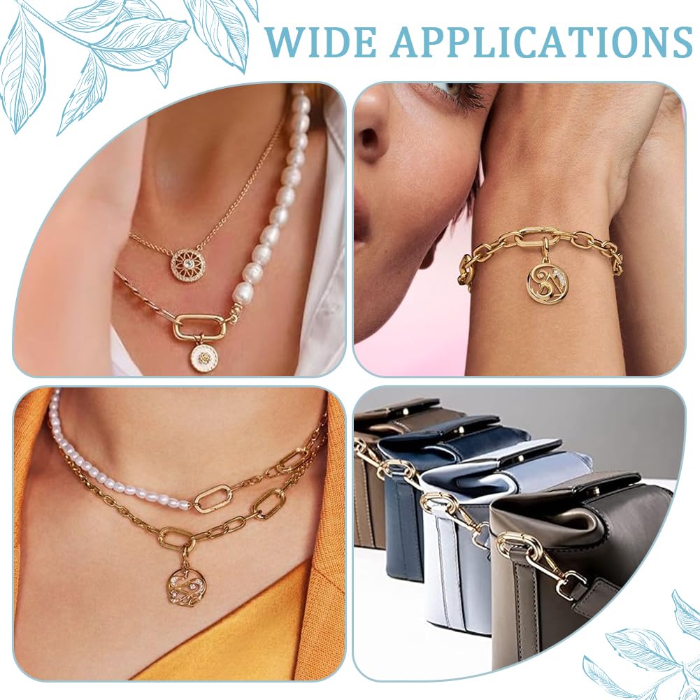 Anelli A Molla In Metallo Placcato Oro 18K - Set Da 8 Pezzi, Dimensioni 14 Mm E 10 Mm, Per Gioielli E Portachiavi O Ring A Molla Fai Da Te Anelli A Molla In Metallo Placcato Oro 18K - Set Da 8 Pezzi, Dimensioni 14 Mm E 10 Mm, Per Gioielli E Portachiavi O Ring A Molla Fai Da Te
