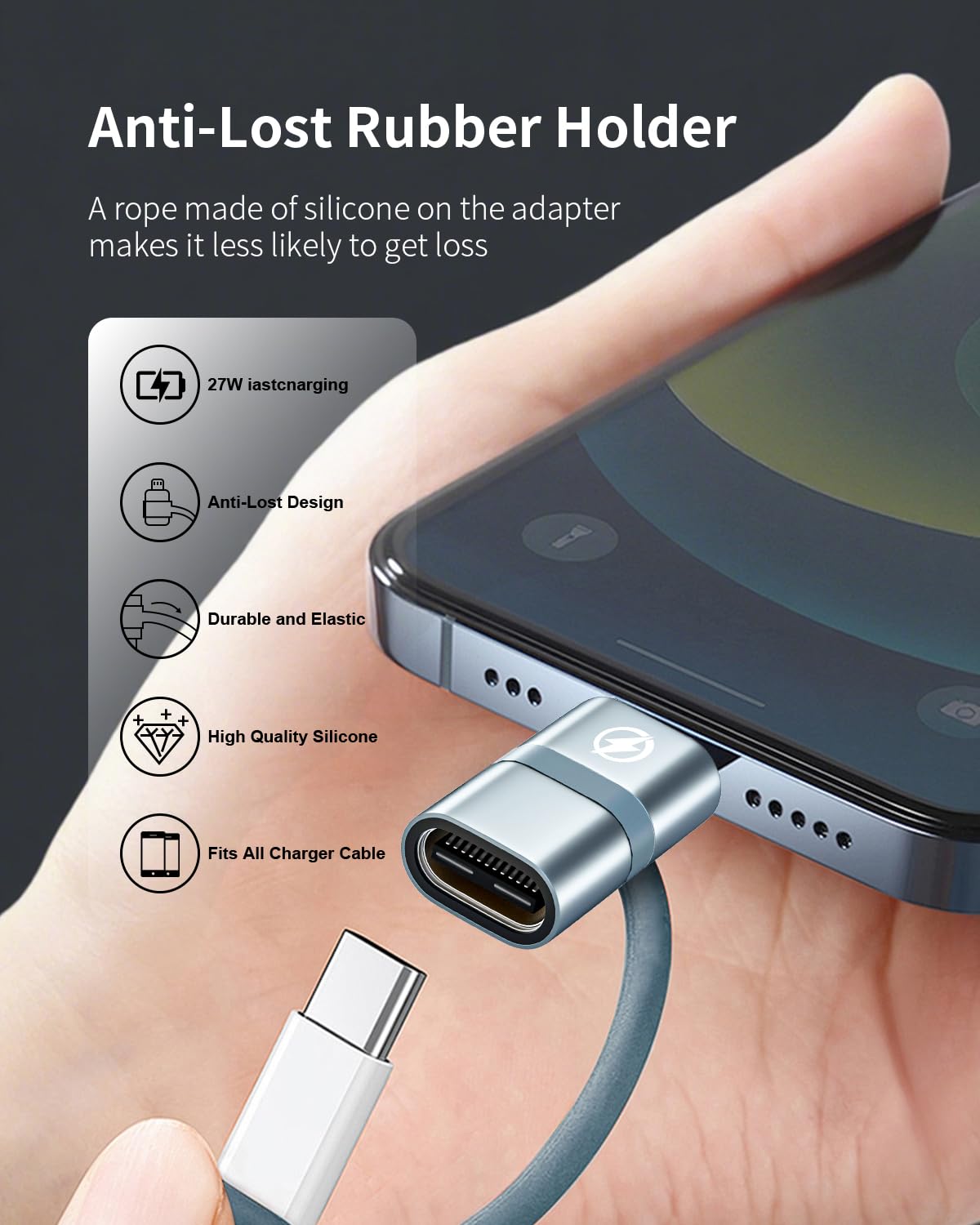 USB-C Auf Lightning Adapter (2 Stück) – 36W Schnellladung & Datenübertragung Für IPhone & IPad