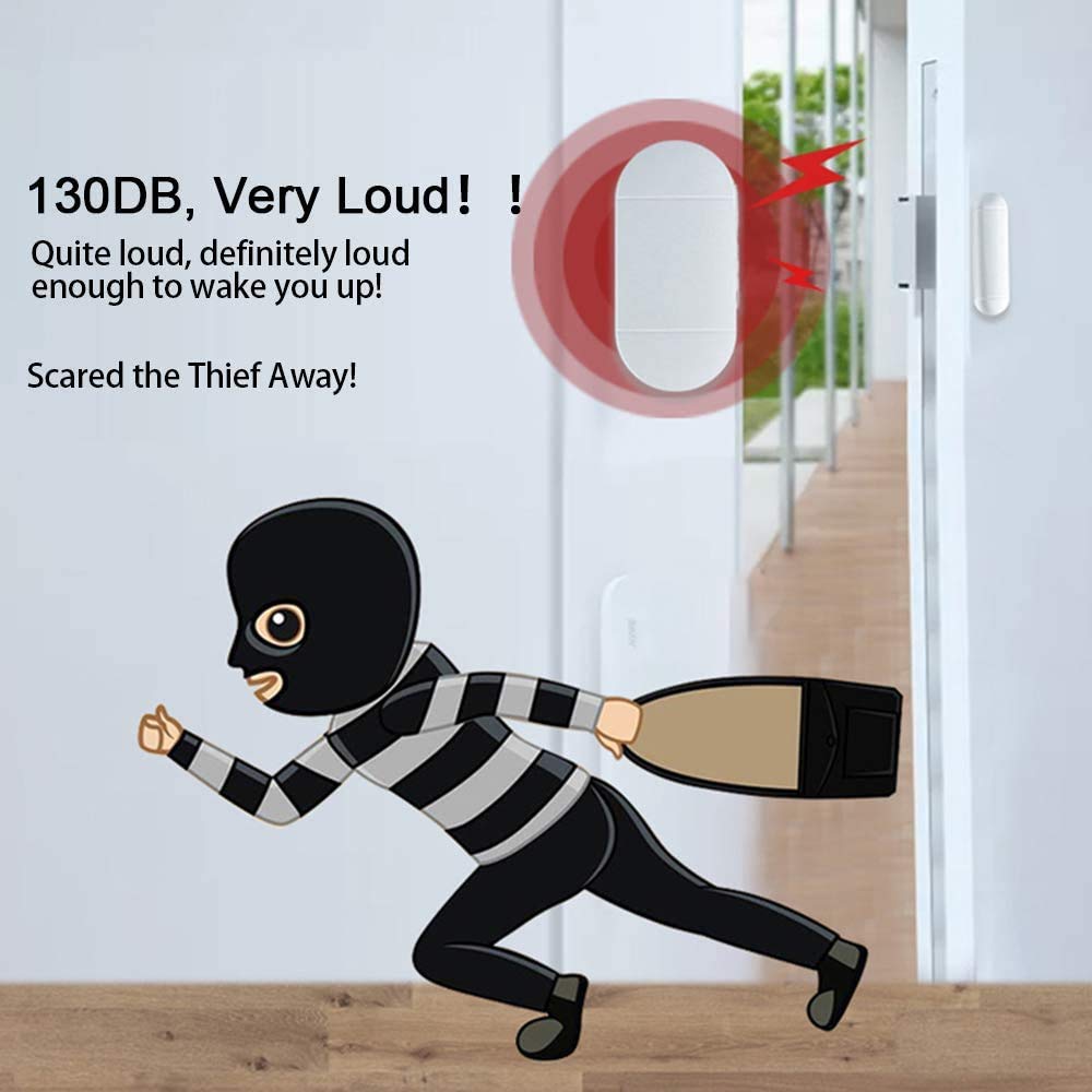 WIYETY Fensteralarm Set - 4x Mini Alarme Mit 90dB