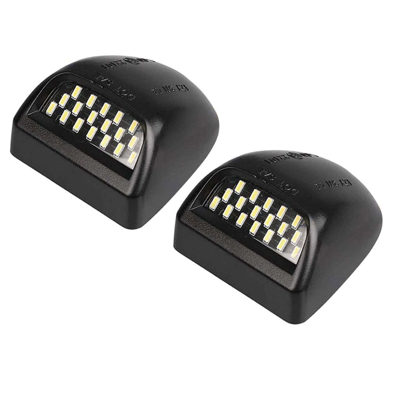 LED License Plate Lights Lamp XTAUTO Super Bright Assembly Replacement For Cadillac Escalade Chevy Silverado 1500 2500 3500 Suburban Tahoe GMC Sierra 1500 2500 3500 Yukon XL 2-pack