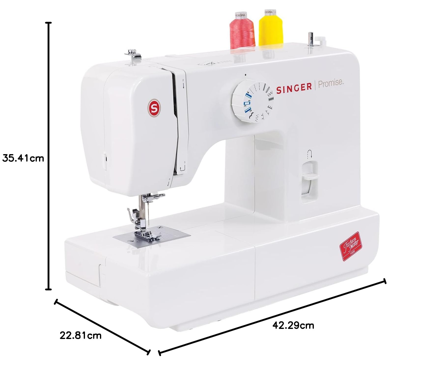 SINGER 1408 Sewing Machine – 8 Built-in Stitches | 21 Stitch Functions | 800 SPM Speed | 4-Step Buttonhole | Heavy-Duty Metal Frame | Free Arm | Snap-On Presser Foot | 2-Year Warranty — Amazon image 11