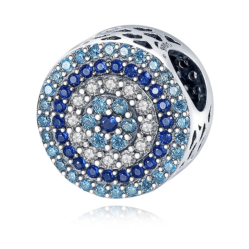 FLUFLO Charm Anhänger Damen 925 Sterling Silber für Armband Charms Beads passend für Pandora Armband und Halskette, Kompatibel mit Europäischen Armbänder für Frauen Mädchen C02