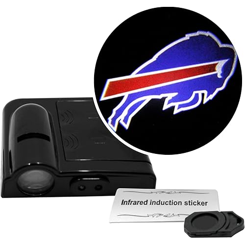 LED Car Door Light - Officially Licensed NFL Wireless Projector - Show Your Team Pride - Battery Powered, Easy Install