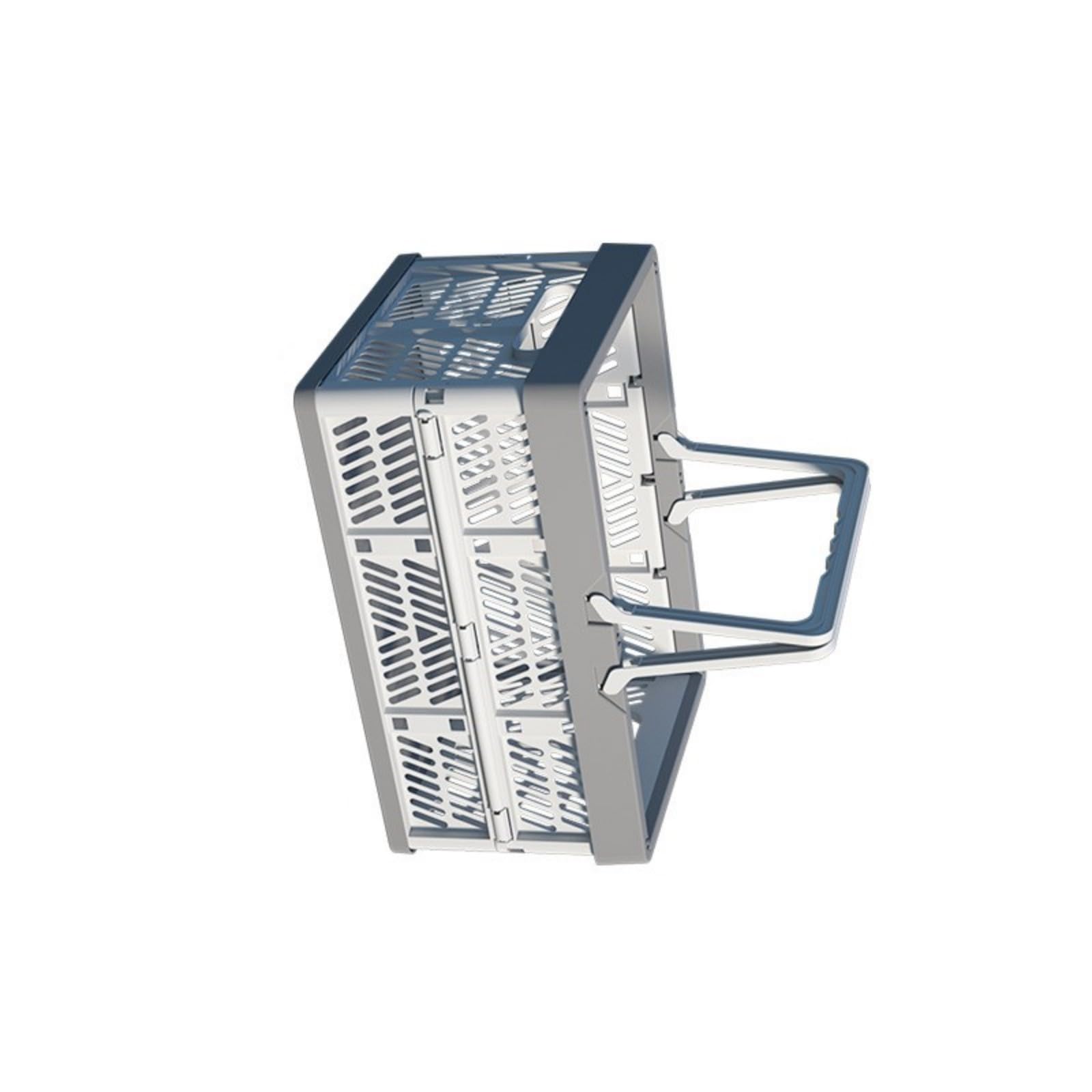 Whoasyst Sturdy ABS Extendable Basket Container Great for Camping and Home Household Compact ABS Folding Storage Functional Option for Household and Trips