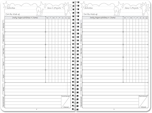 Miniatura 4 de BookFactory Diario y planificador de tareas/Diario de tareas diarias y rastreador de responsabilidad, Wire-O, 100 páginas, 6 x 9 pulgadas