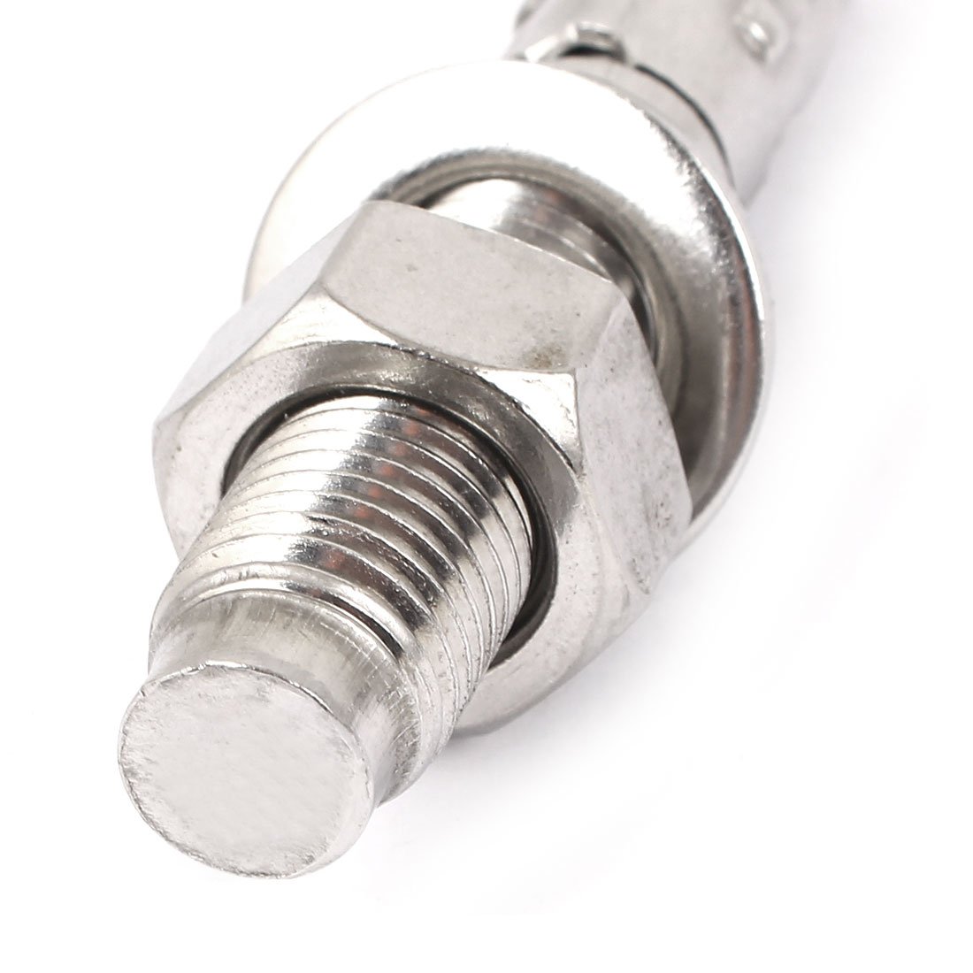 Aexit M16 Thread Anchors 304 Stainless Steel Car Repair Gecko Expansion Bolt Screw 100mm Expansion Anchors Long 2pcs