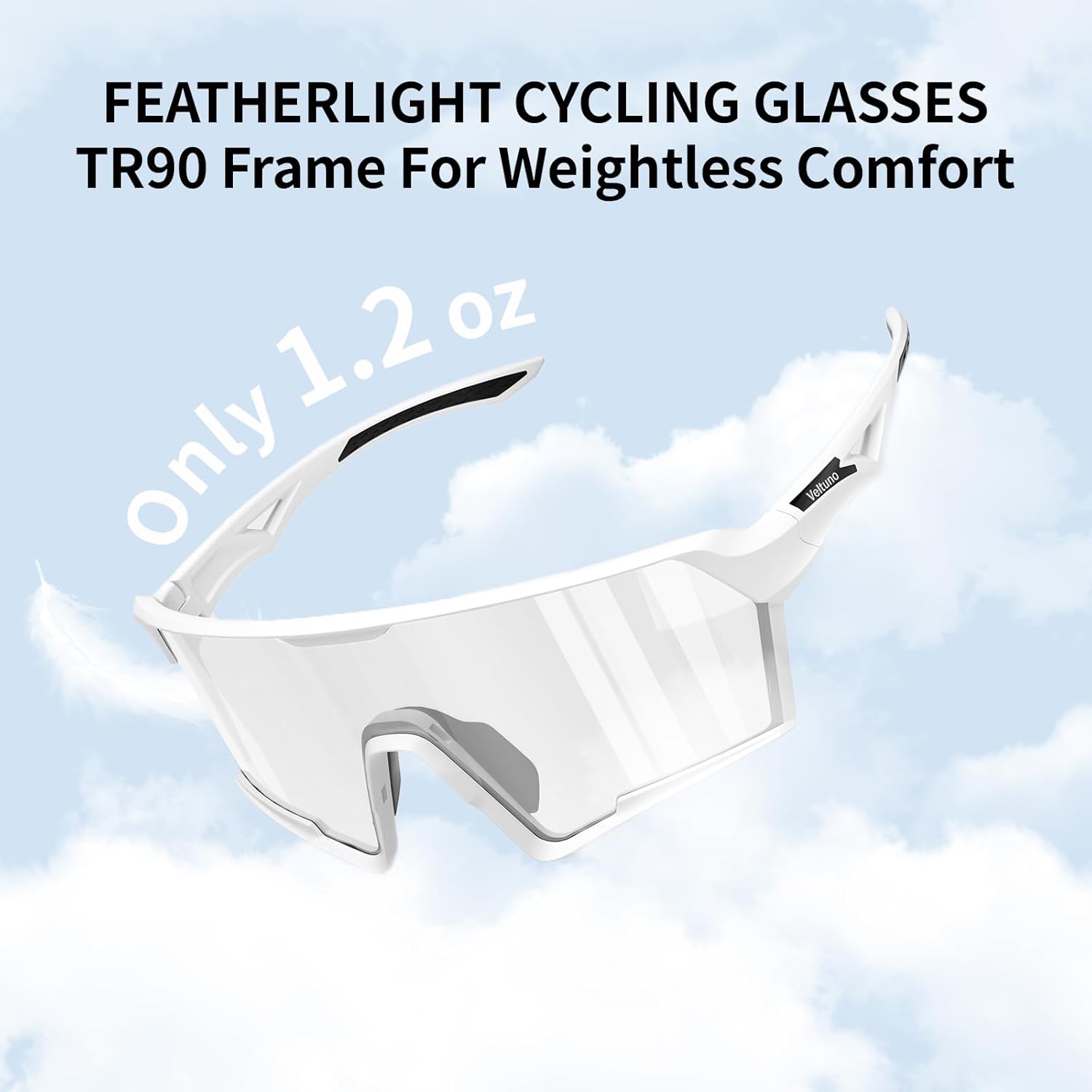 Photochromic Cycling Sunglasses for Men Women Youth, UV Protection Sports Sunglasses for Baseball, Running, Driving