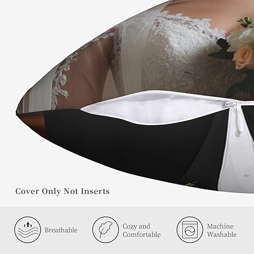 Miniatura 5 de Funda de almohada personalizada con foto, funda de almohada personalizada de 12 x 12 pulgadas, fundas de cojín cuadradas personalizadas para el