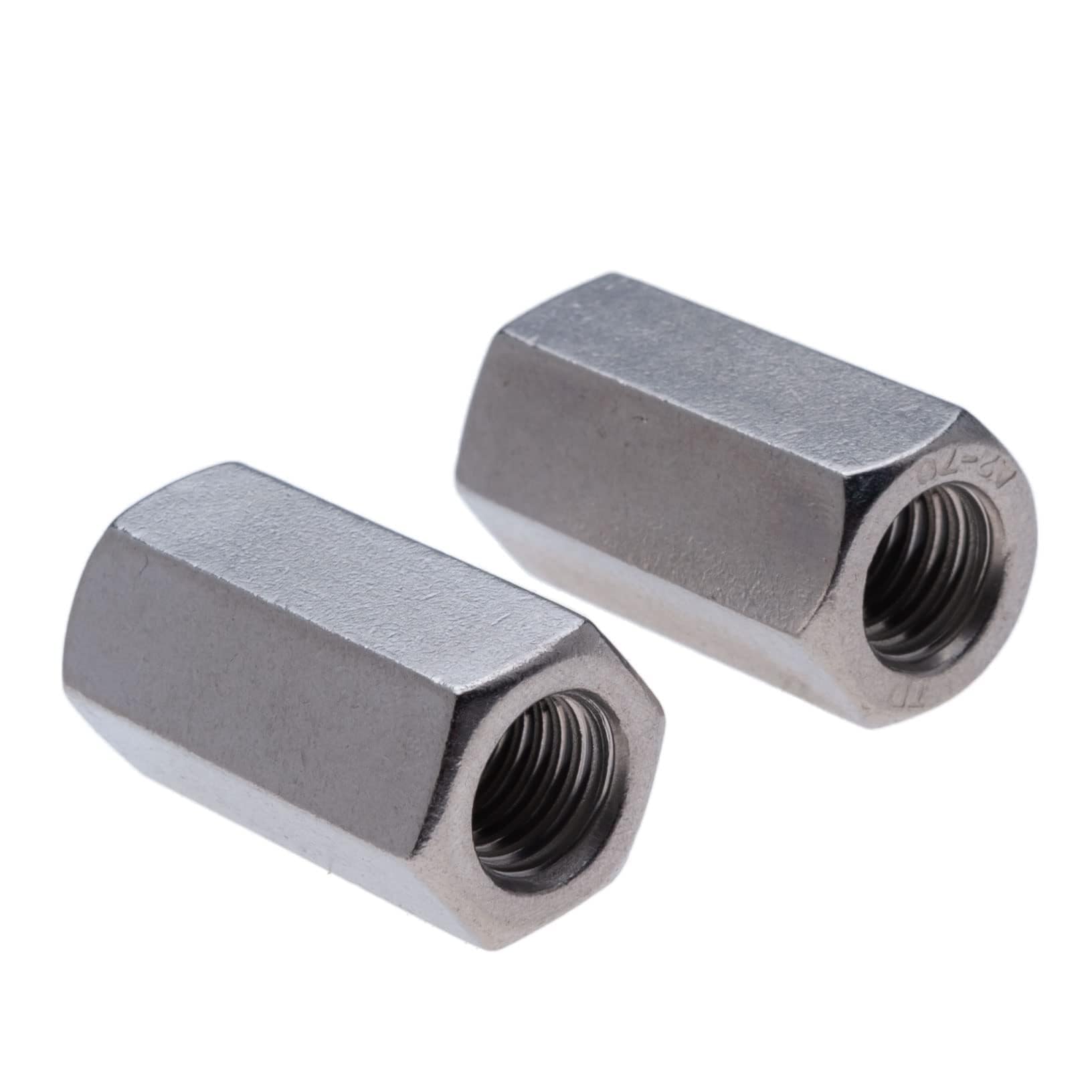 M5 Dadi Di Accoppiamento Esagonali (15mm 8mm) in Acciaio Inossidabile - Dado a Stelo Lungo, Estensione Metrico DIN 6334, Manicotto, Prolunga Perno, Connettore 15 mm (10 Pezzi)