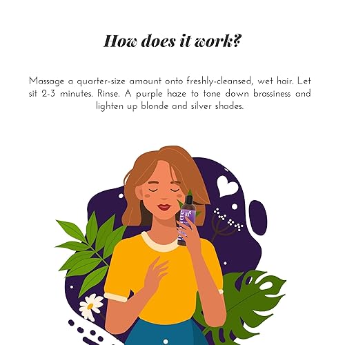 Miniatura 3 de Artnaturals Acondicionador púrpura - 160fl oz - Protegen equilibra y tonos - blanqueado tratado con color plateado latón y pelo rubio - libre de