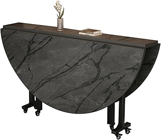 14 Tiny Basement Ideas to Make the Most of Small Spaces 35 Round Folding Dining Table with 360°Swivel Casters, 39