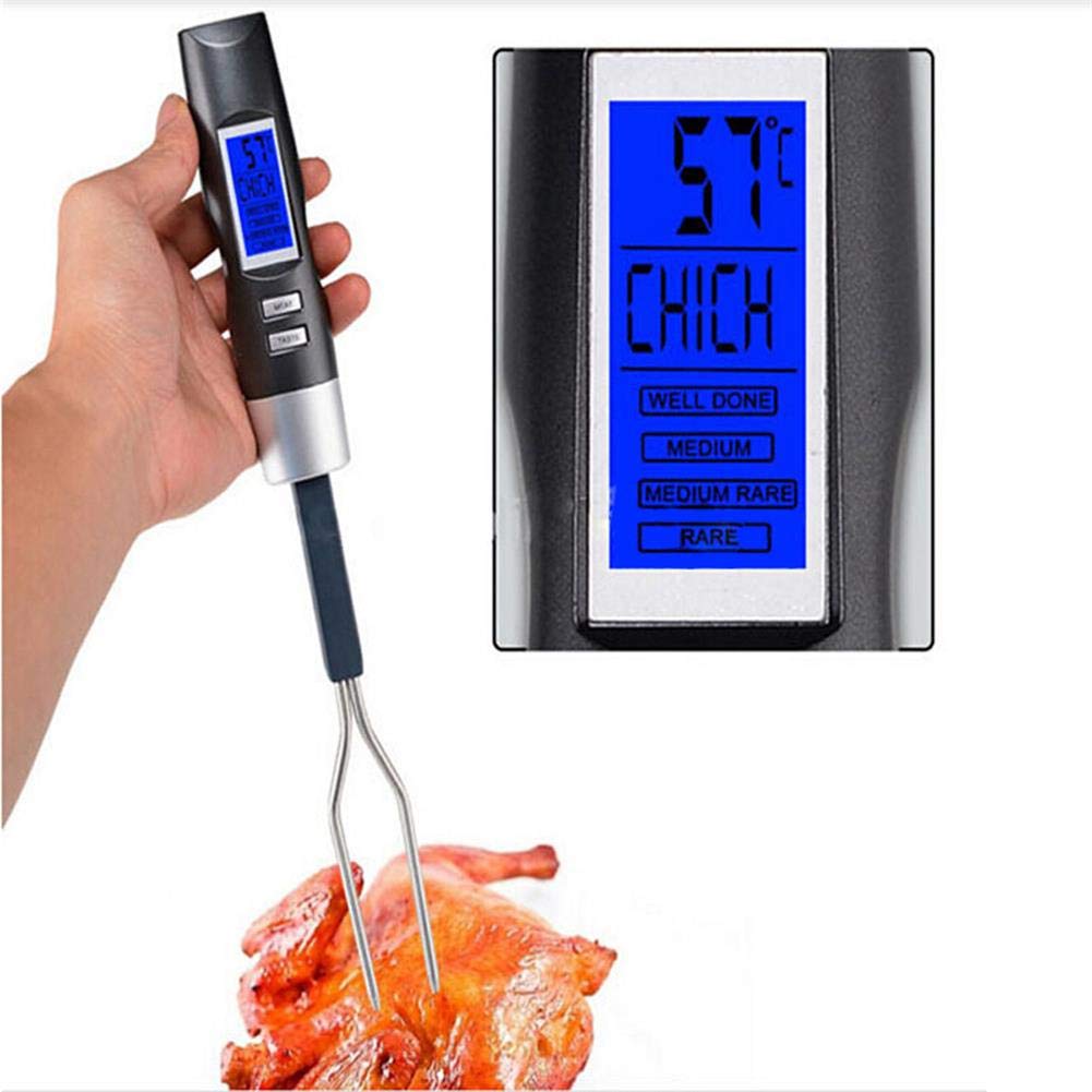Meat Thermometer Kitchen, Kitchen Food Cooking Barbecue Meat Fork